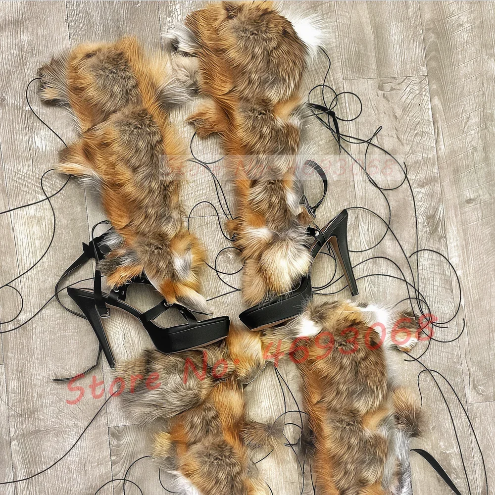 Real Fur Wrap Cross Tied Platf - огляд і ціна Crossfit Ladies