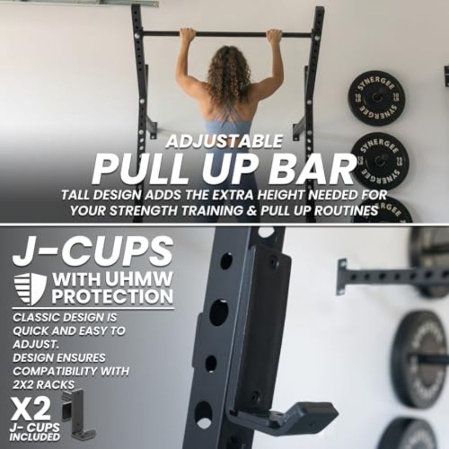 Wall Mounted Squat Rack for ho - огляд і ціна Pull Up Bar Grip