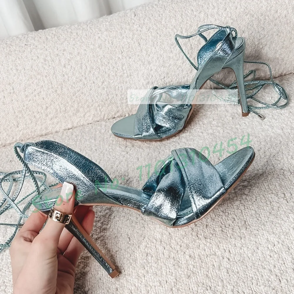 Metallic Blue Wrap Heeled Sand - огляд і ціна Crossfit Ladies