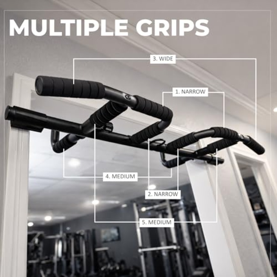 Doorway Pull Up Bar Set with S - огляд і ціна Pull Up Bar Grip
