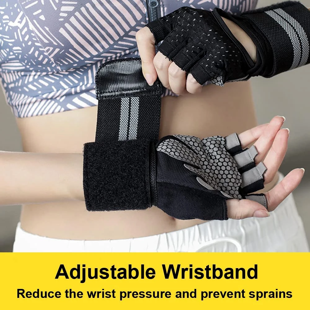 1Pair Half Finger Gym Fitness  - огляд і ціна Crossfit G